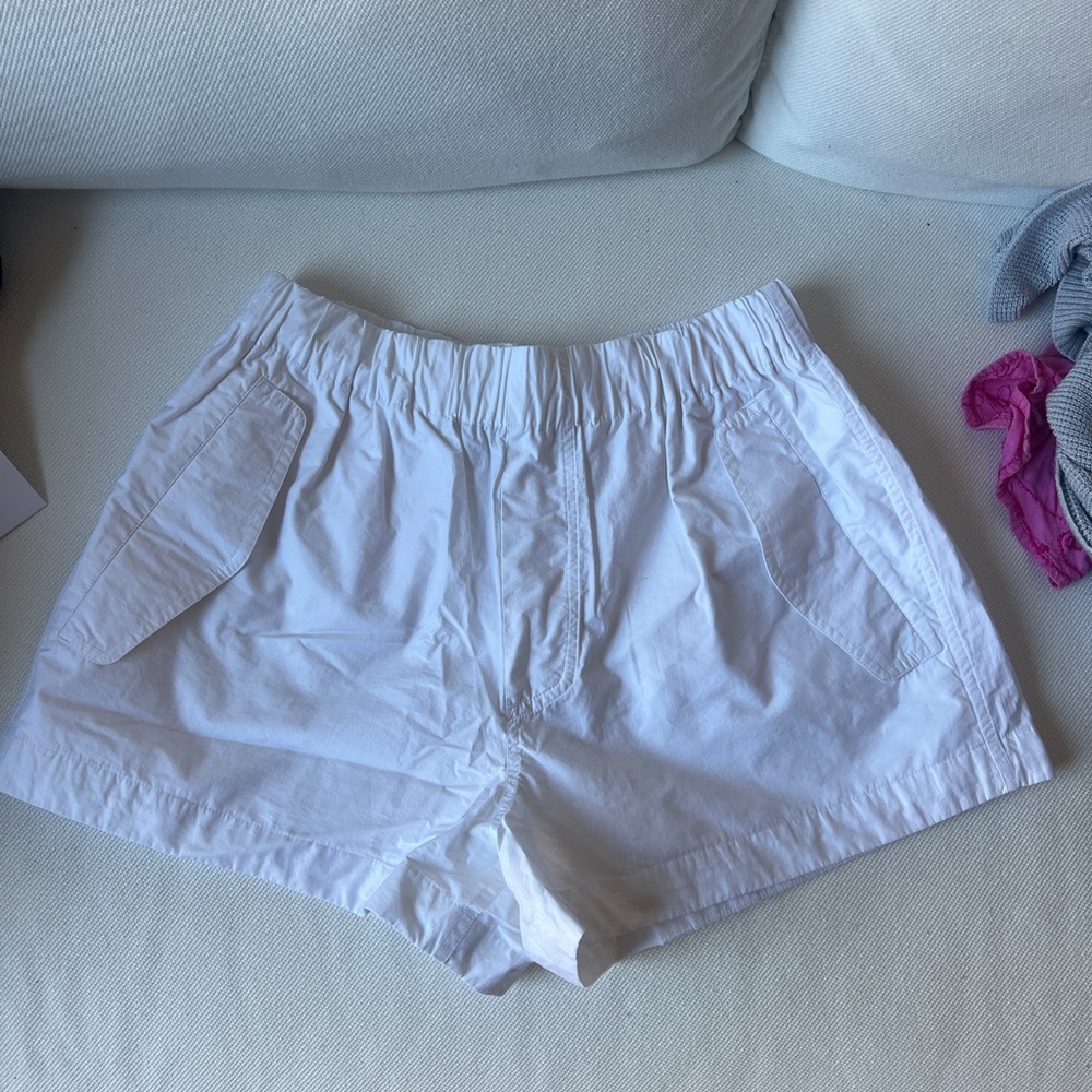WARDROBE.NYC High Waist Resort White Women's Shorts